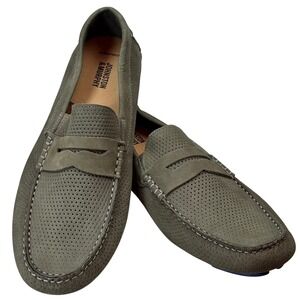Johnston & Murphy Driving Moccasins Loafers Shoes 10.5 Men's Sheepskin Suede